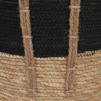 Canasto Cesto Organizador Redondo Fibra Multiuso Deco Marrón