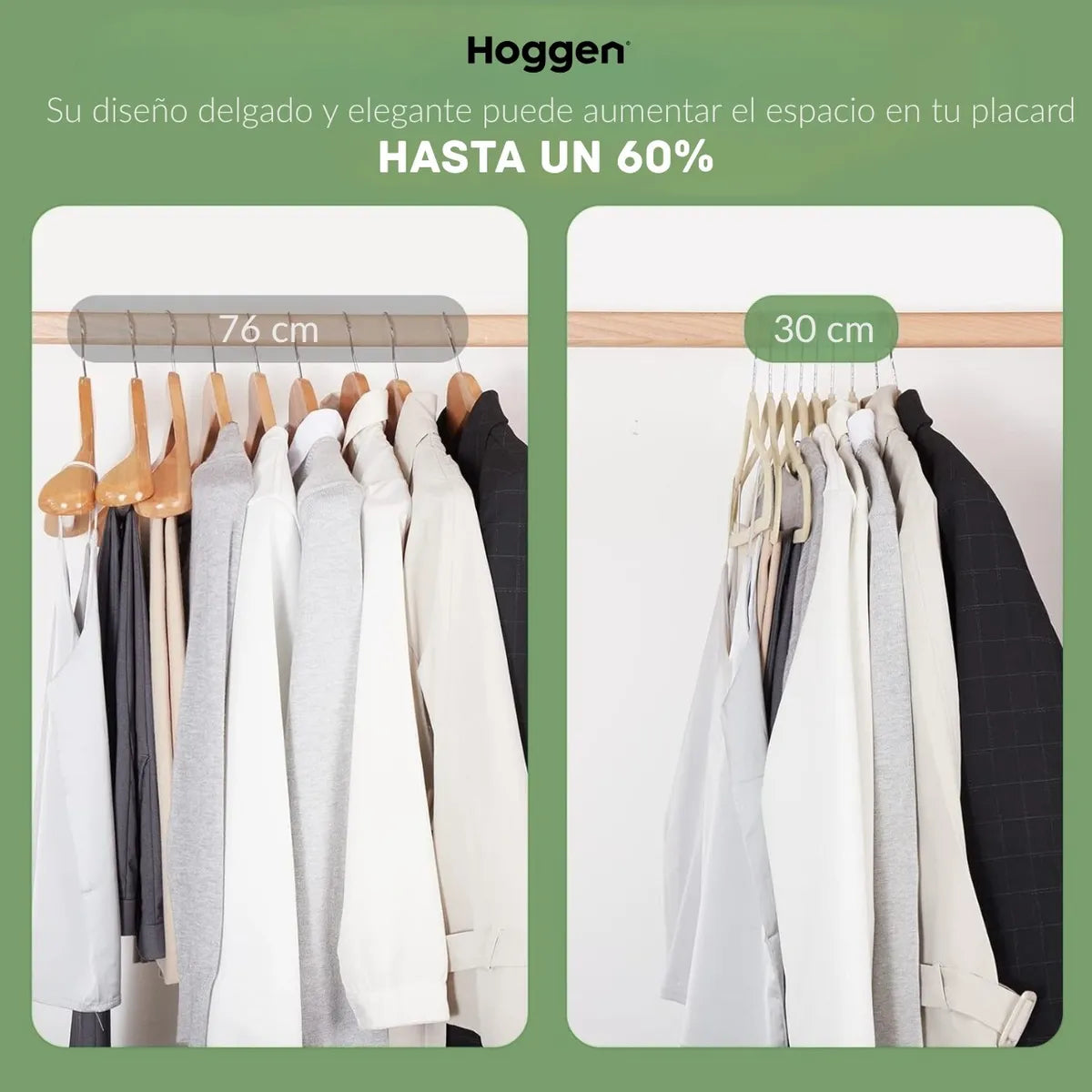 Perchas Terciopelo Beige para Adultos x 50 Unidades