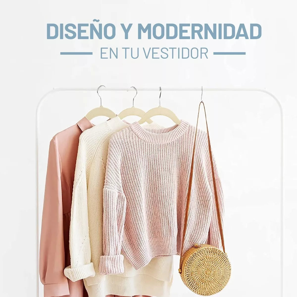 Perchas Terciopelo Beige para Adultos x 50 Unidades