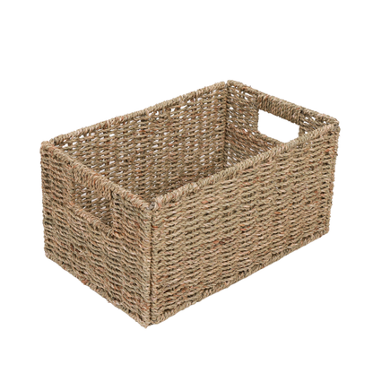 Canasto Organizador Plegable De Fibra Vegetal