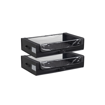 Fundas Bajo Cama Negro Pack 2 Unidades