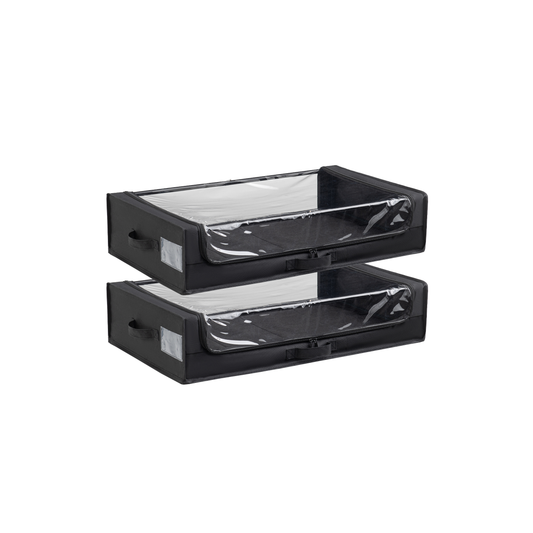 Fundas Bajo Cama Negro Pack 2 Unidades