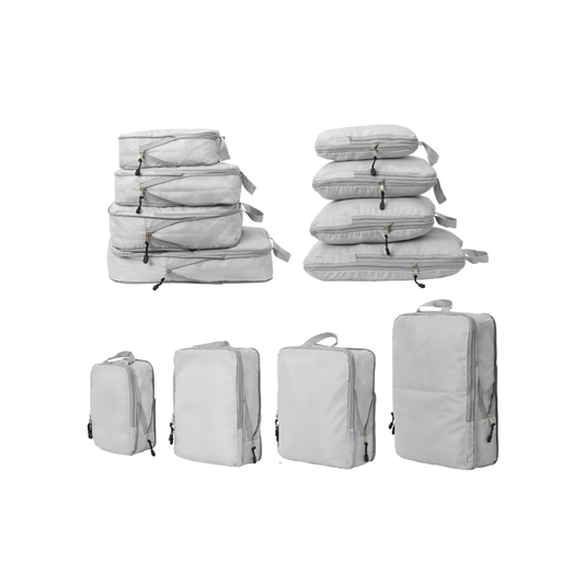 Fundas Organizadoras De Viaje Gris Pack 4 Unidades