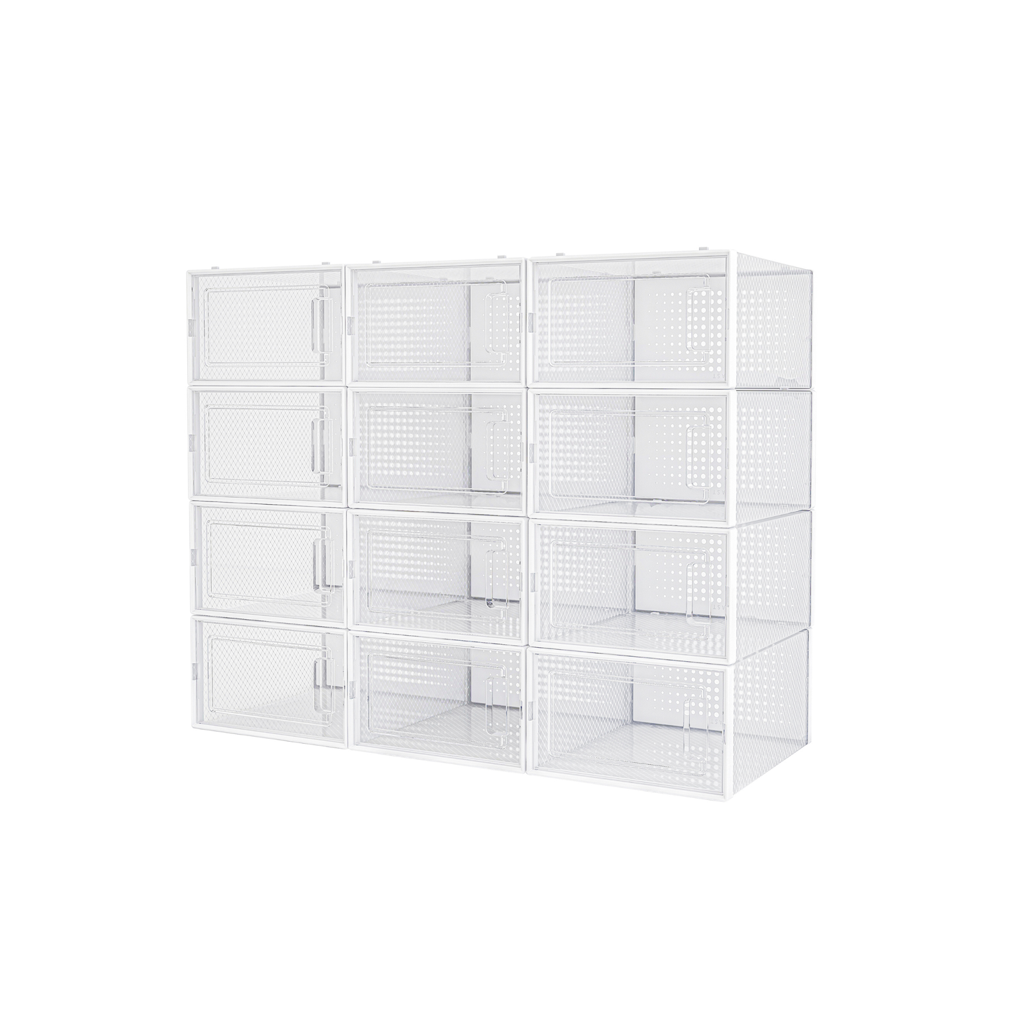 Caja Organizadora Para Zapatos por 12 Unidades con Apertura Frontal Horizontal