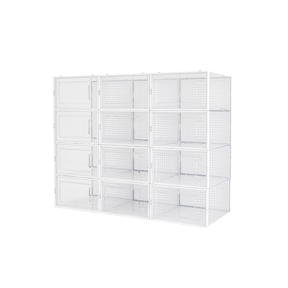 Caja Organizadora Para Zapatos por 12 Unidades con Apertura Frontal Horizontal