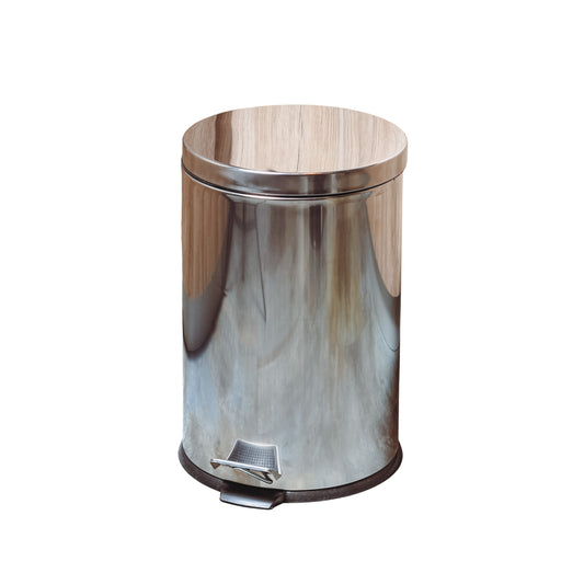 Cesto a pedal de acero inoxidable 12Lts
