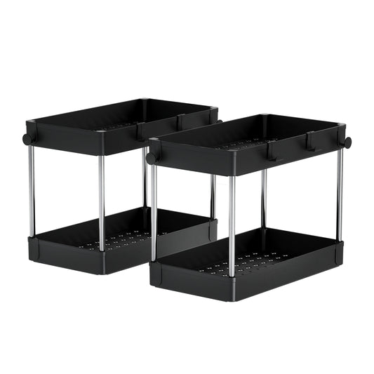 Pack x2 organizadores de cocina negro