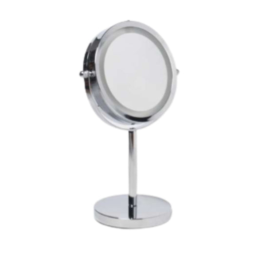 Espejo de pie con luz led con doble cara
