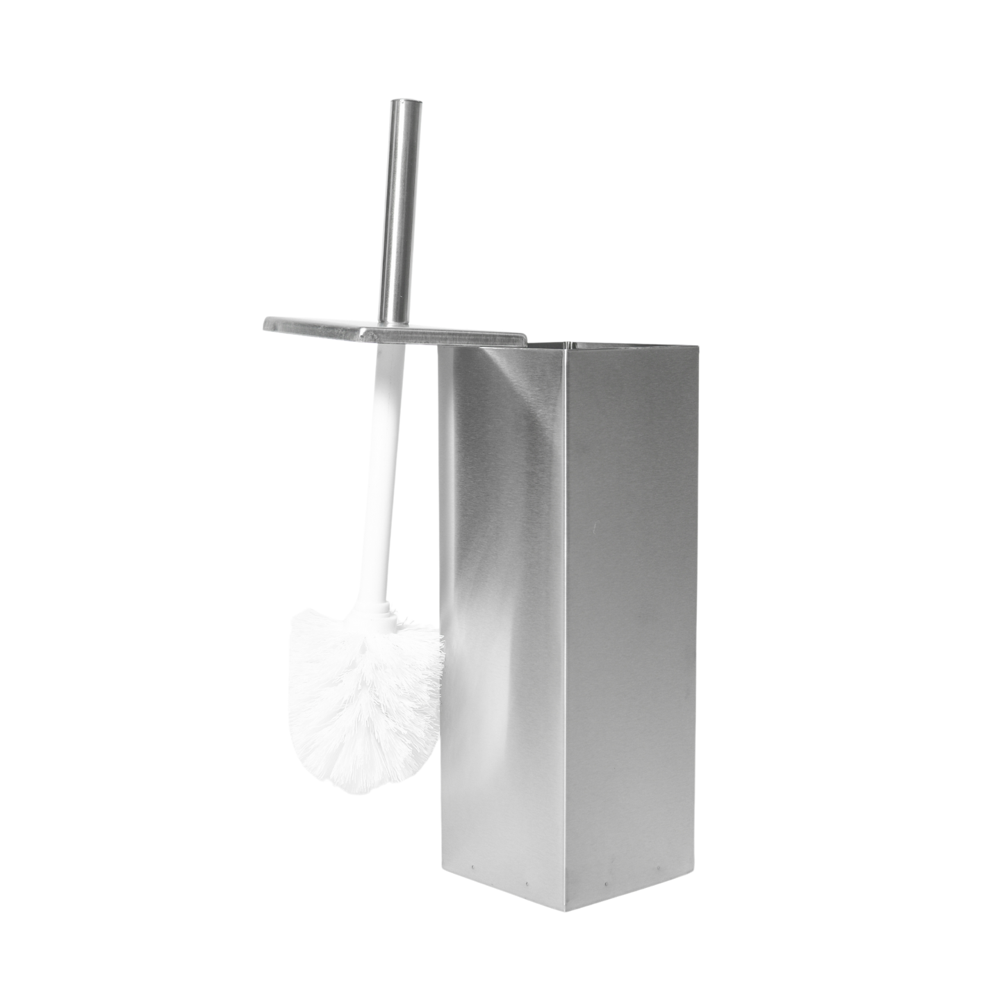 Set Cesto Basura 6 Lts + Escobilla Cepillo Baño Cuadrado