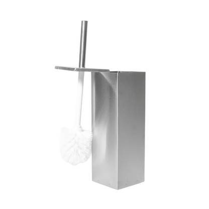 Set Cesto Basura 6 Lts + Escobilla Cepillo Baño Cuadrado