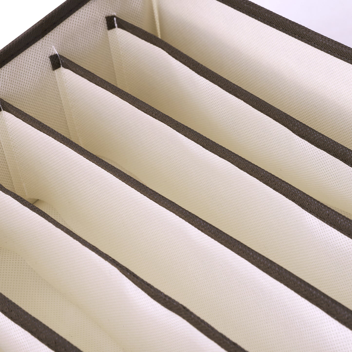 Set X4 Organizador Ropa Interior Separador Cajon Tela Beige