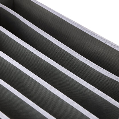 Set X4 Organizador Ropa Interior Separador Cajon Tela Gris