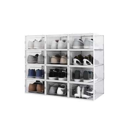 Cajas Organizador Multiuso Zapatos Rigido Pack X 12 Unidades