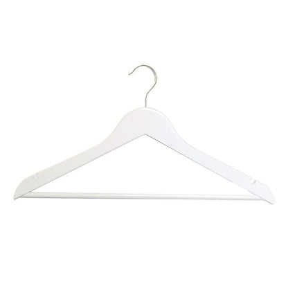 Perchas de Madera Blanca x 100 Unidades